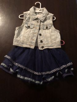 Girls Vest, Skirts and High Waist Jacket