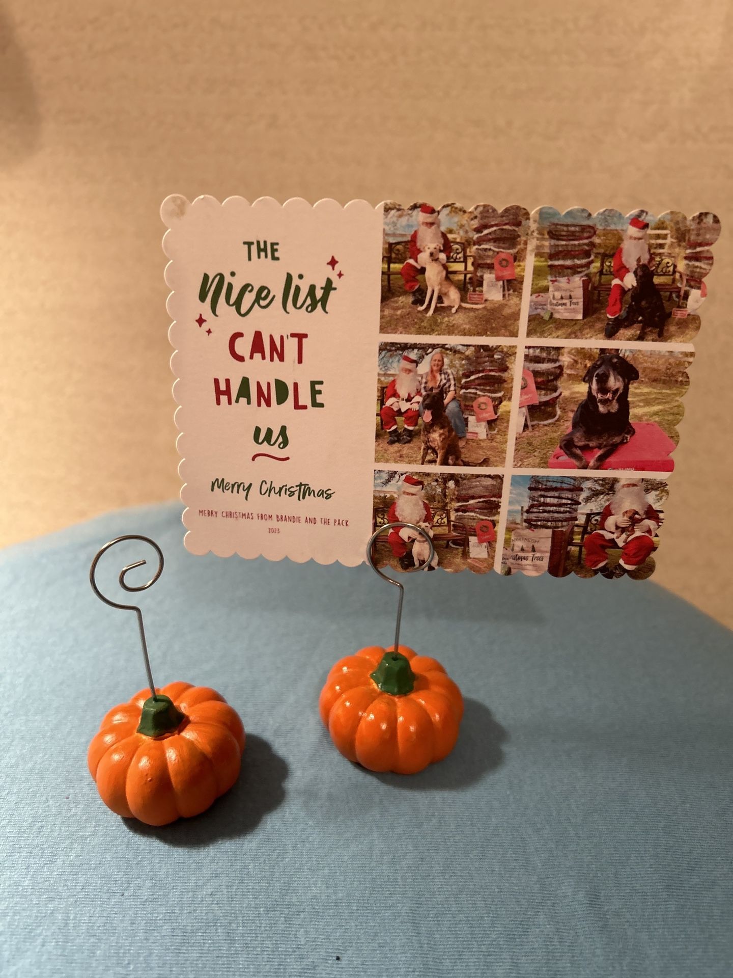 Pumpkin Card/ Recipe Holder