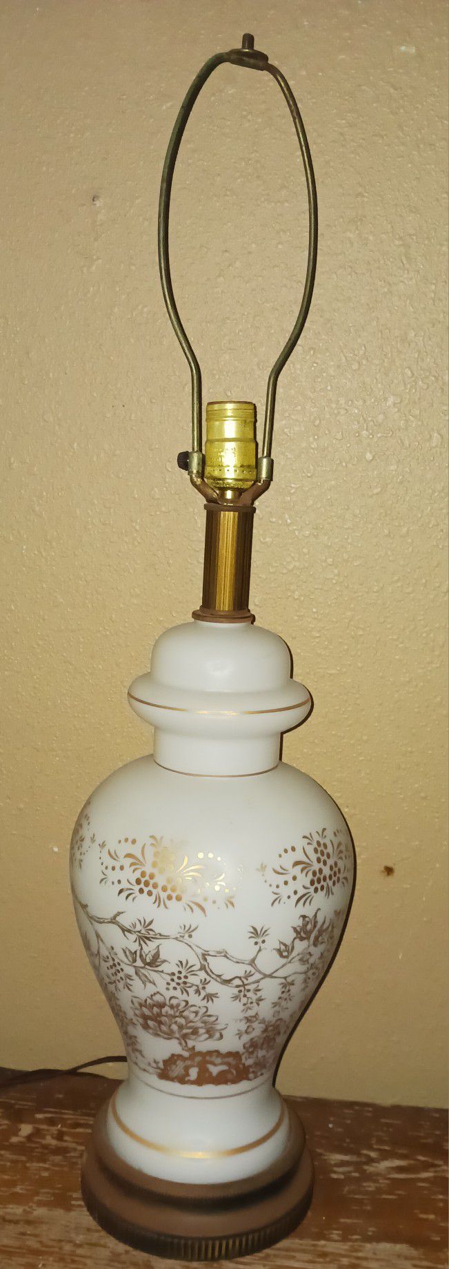 Vintage Hand Blown Bavarian Brist Lamp-Made In WEST GERMANY 