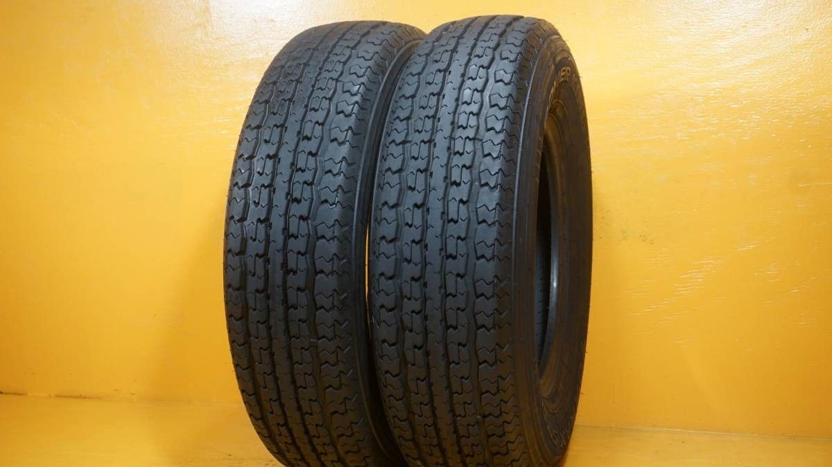 2 used tires ST 175/80/13 POWER KING TOWMAX