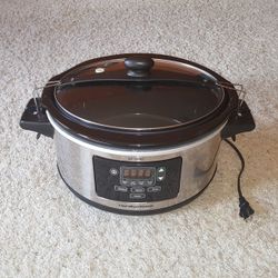 Hamilton Beach Set 'n Forget 6-Qt. Oval Programmable Slow Cooker