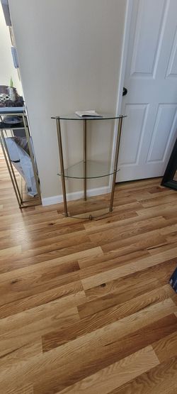 Corner Glass Table