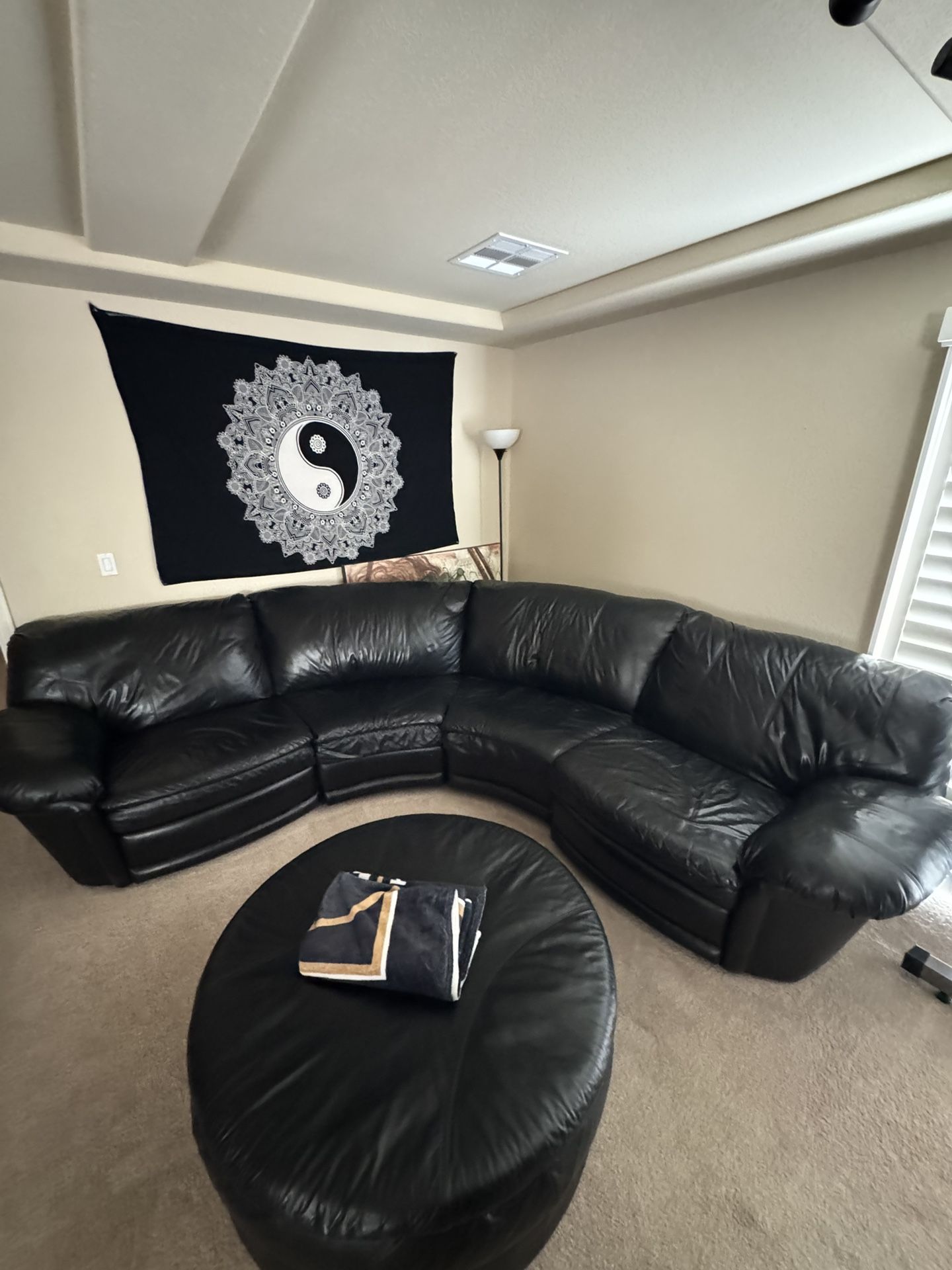 Large Sectional Curved Sofa