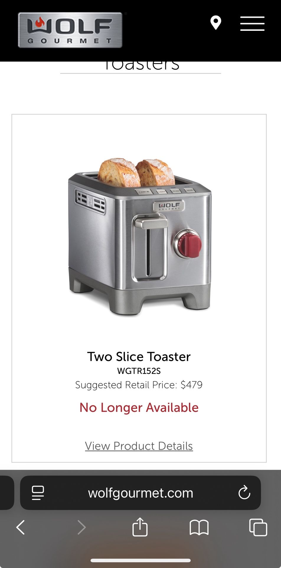 Brand New Wolf Toaster