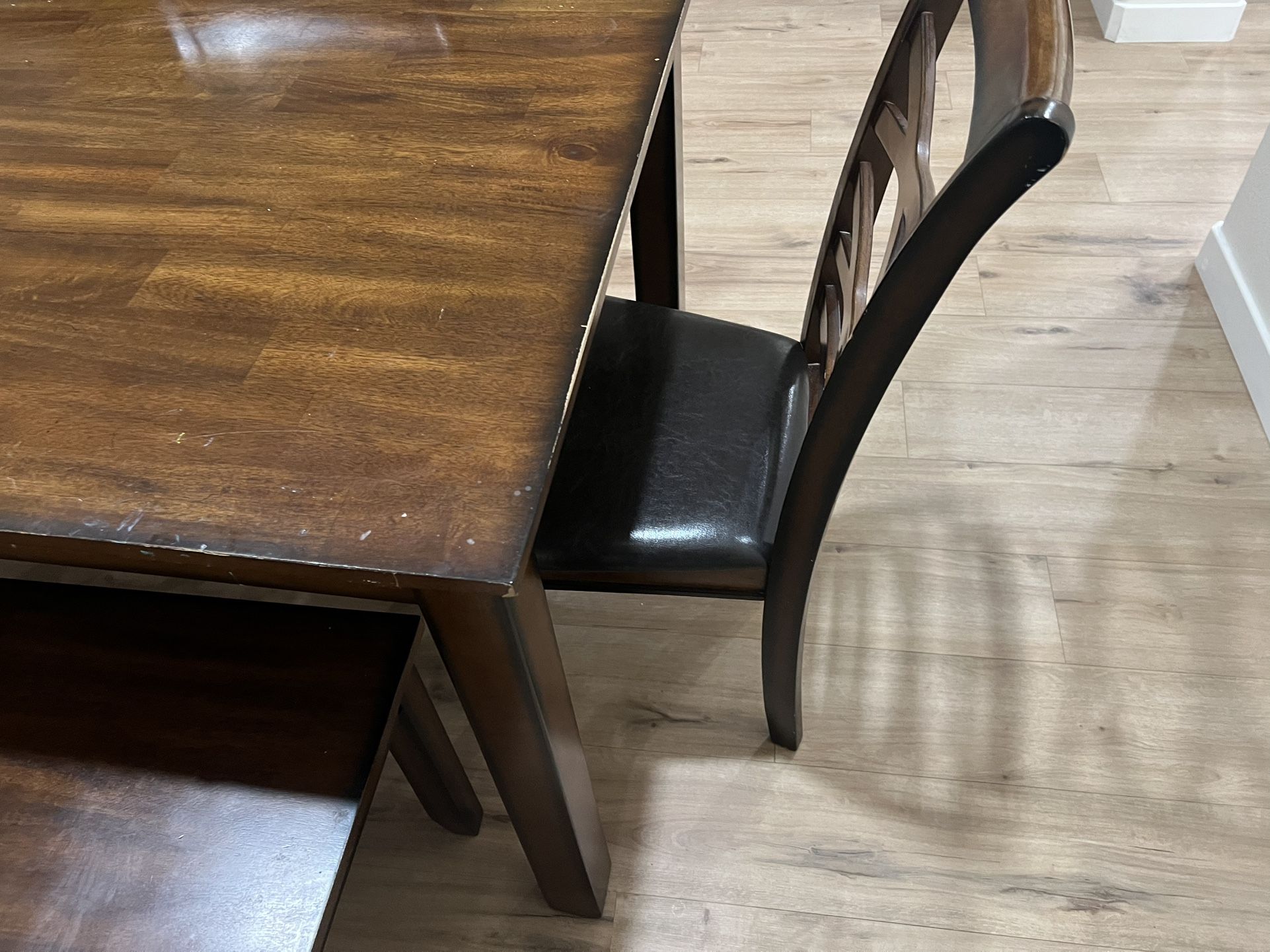 Dining Table With Bench And Chairs