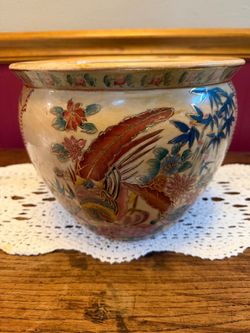 Asian Style Fishbowl Planter