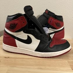 Nike Air Jordan 1 Retro High OG Bred Toe 555088-610 Size 11