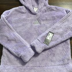 Girls Adidas Sherpa Sweater 