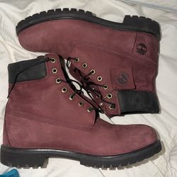 Timberland Boots Burgundy / Wine Color Size 13 – Clean & Comfortable