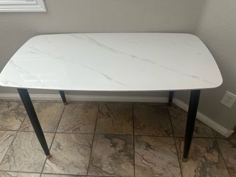 Faux Marble Small Dining Table or Desk