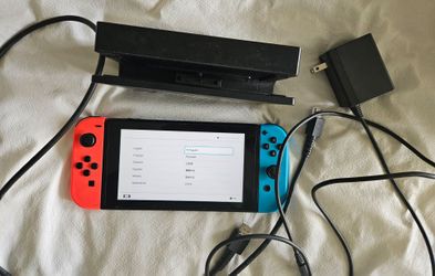 Nintendo Switch Console + Dock + Original Charger + HDMI Cable