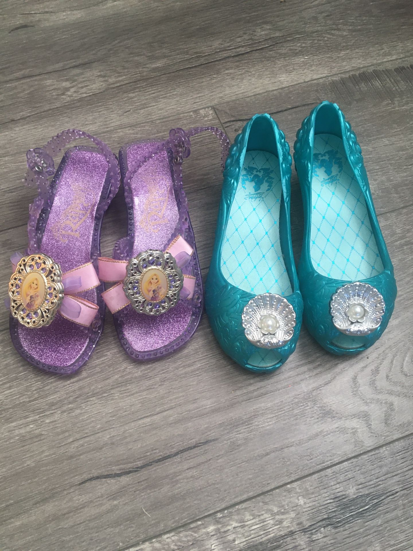 Ariel and Rapunzel Dress Up Shoes