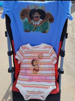 Moana And Maui Handpainted Shirts