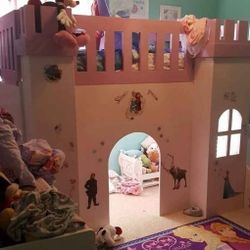 Castle Bed With Slide