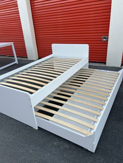Ikea Trundle Twin Two Beds 