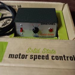 Solid State DREMEL Motor Speed Control
