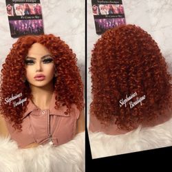 Human Hair Blended Lace Front Wig 