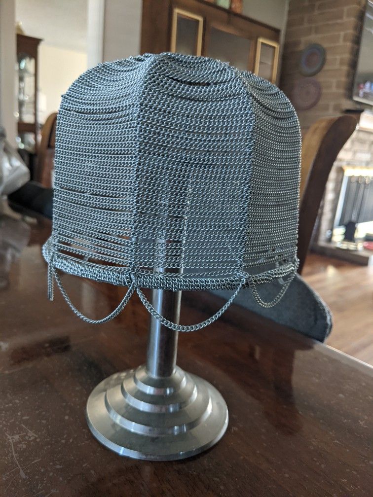 Silver Chain Candle Holder