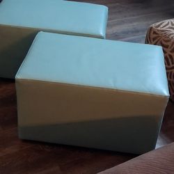 Brookline Ottomans on Wheels