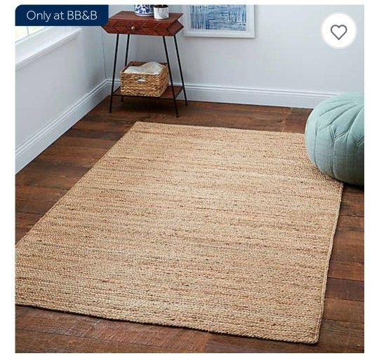 Bee & Willow™ Home Fireside Jute Braided 8' x 10' Area Rug in Natural