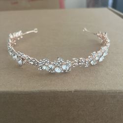 Rose Gold And Crystals Hand Band