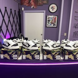 Bape Sk8 Sta Black White 