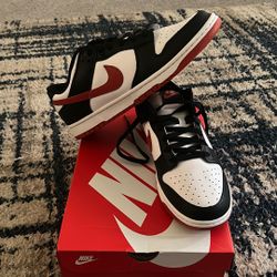 Nike Dunks Low Retro White /Dragon Red-black 