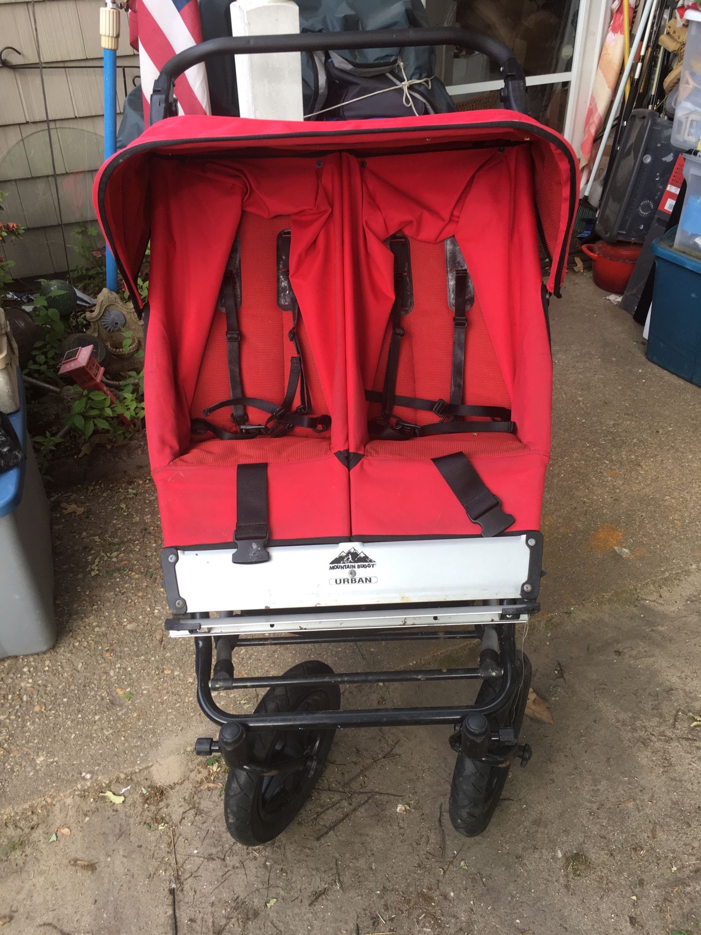 This is the mountain buggy double stroller retailed for 600 selling for only 150 Firm