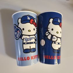 Hello Kitty Dodgers Cups