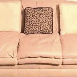 Two Leather Couches Set