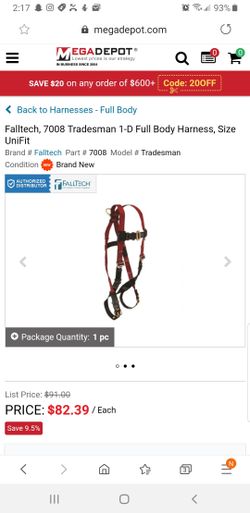 FallTech Roof Harness