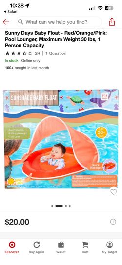 Baby swim float