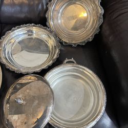 Silver Plated Fancy Heavy Bowls 