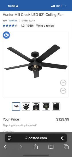 Hunter Mill LED Light And Fan