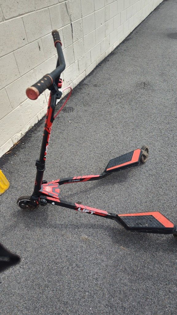 Teenage Riding Bike Has Brake