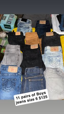 11 Pairs Of Jeans Boys Size 6 $125 