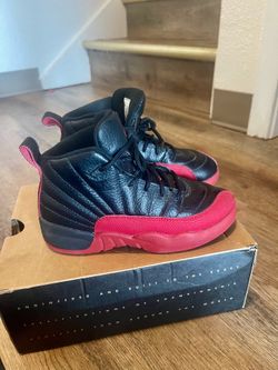 Beautiful Jordan shoes red and black for boys