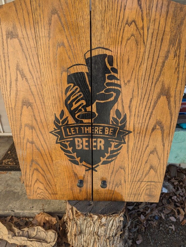 Custom-Made Wall Mount Dart Board Cabinet Heavy Duty