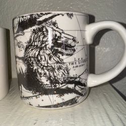 Anthropologie Zodiac Leo The Lion Mug Pottery by Salt & Earth Constellation Cup