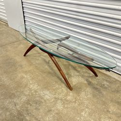 Vintage Mcm Walnut Coffee Table 