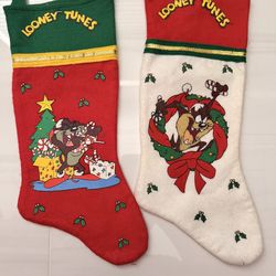 1995 Looney Tunes Christmas Stockings Tasmanian Devil