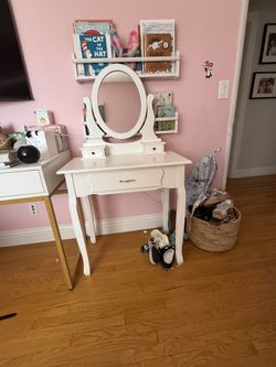 White vanity