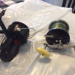 Two Fishing Reels; Mitchell And Penn