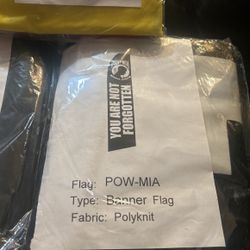 Flags- ARMY, NAVY, POW MIA, PET GROOMING, SALE