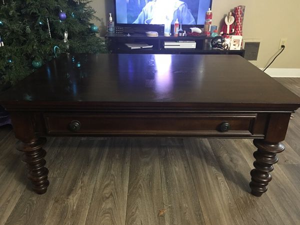 Solid wood Ashley Brand - espresso table for Sale in 
