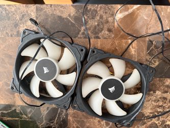 2x Corsair sp120 rgb pro fans (read description)