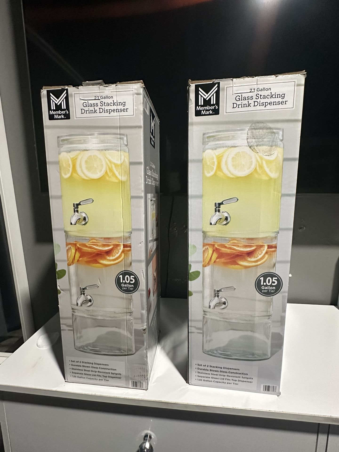 Glass Stacking Drink Dispenser