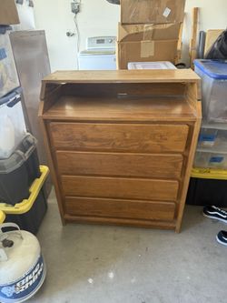 solid oak changing table