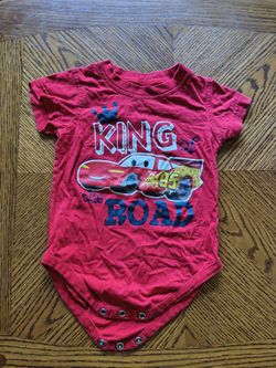 Disney Pixar Cars Lightning McQueen One Piece Romper Red - Size Unknown