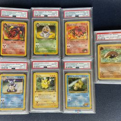 Pokemon WOTC Gold W Stamped Promo Cards Complete PSA 10 Set